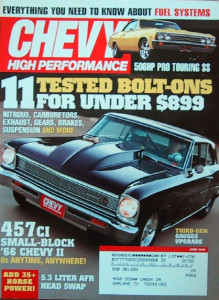 CHEVY HIGH PERFORMANCE 2006 JUNE - 8-SEC NOVA DRIVER